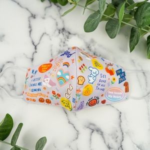 3 layers with filter pocket face mask